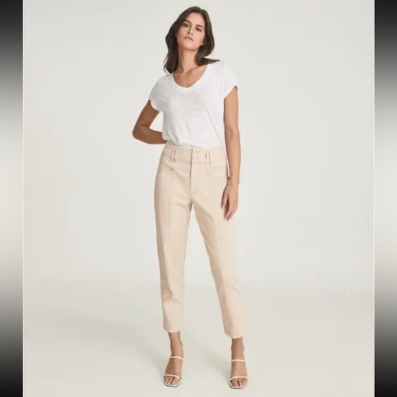 Reiss "Baxter" Relaxed High Waist Tapered Fit Trousers US2 ($160) - Picture 2 of 8